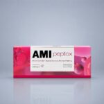 AMI Peptox pink box — acetyl hexapeptide-8 5,000 ppm peptide skin booster, 5 mL × 5 vials, Quiver Medic Korea