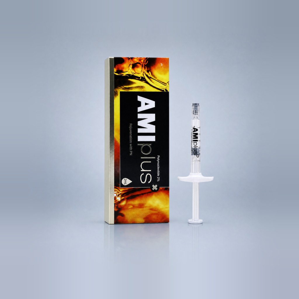 AMI Plus X box and 2 mL prefilled syringe — polynucleotide 2% high-dose PN skin booster by Quiver Medic Korea