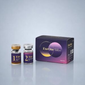 Exo'One box with Pure EXO 50 mg powder vial and sterilised HA 5 mL vial — JDBIO exosome skin rejuvenation set