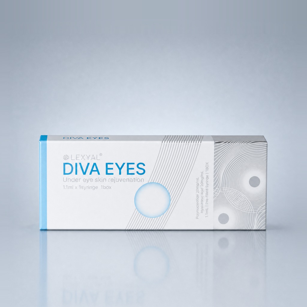 LEXYAL DIVA Eyes box — polynucleotide 2 mg/mL under-eye skin rejuvenation booster, 1.1 mL prefilled syringe, Korea