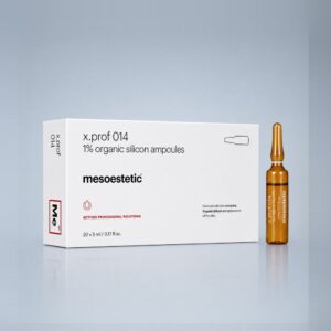 mesoestetic® x.prof 014 Organic Silicon 1% — Firming Mesotherapy Ampoules (20 × 5 mL)