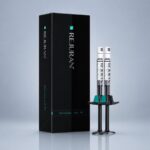 REJURAN Healer Black polynucleotide skin booster — box and two 2 mL prefilled syringes
