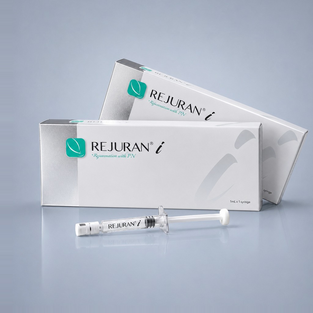 REJURAN I polynucleotide PN eye-area booster - box and 1 mL prefilled syringe