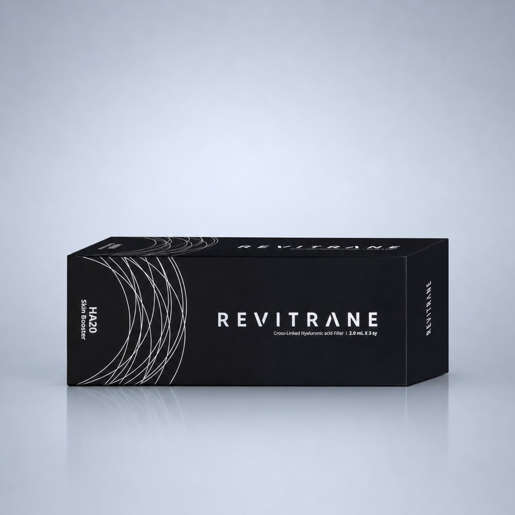 Revitrane HA20 black box — cross-linked hyaluronic acid 20 mg/mL skin booster, 2 mL × 3 syringes, BR Pharm Korea