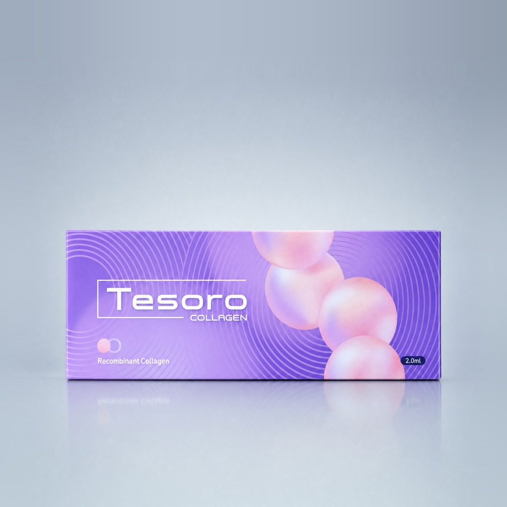 Tesoro Collagen purple box — recombinant human-like collagen booster, 2.0 mL prefilled syringe, BNC Korea